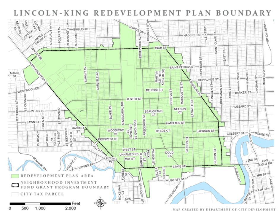LINCOLN KING MAP